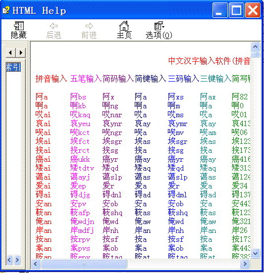 中文繁体拼音输入法