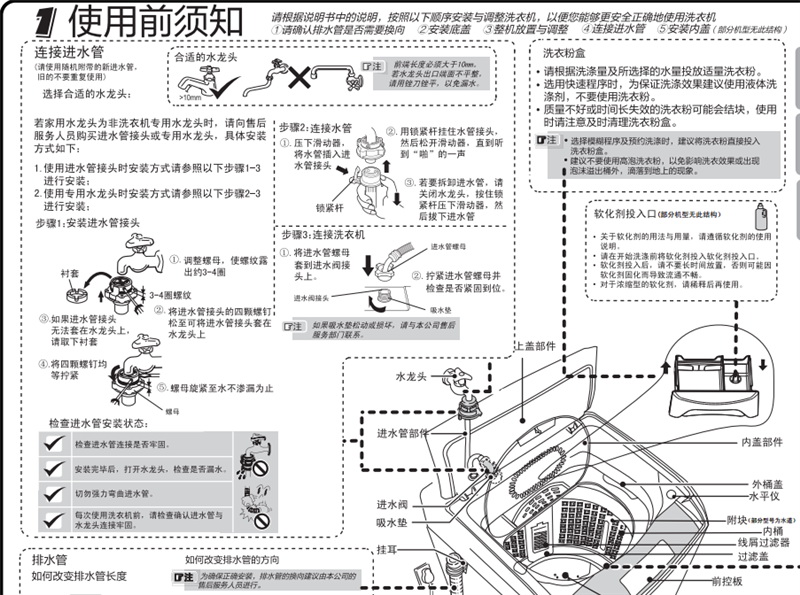 海尔xqs85-z1216a 至爱全自动洗衣机使用说明书