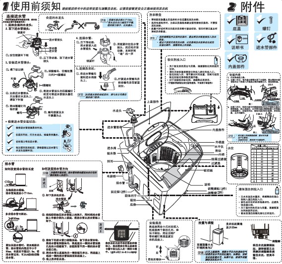 5公斤itouch变频双动力洗衣机 xqs75-bj1128 说明书