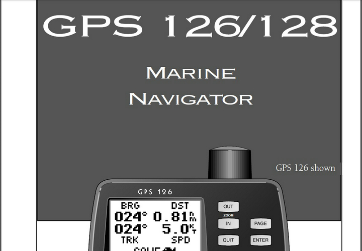 集思宝船用卫星导航定位GPS128说明书官方下