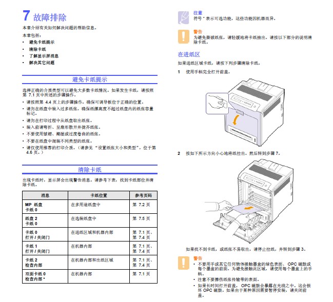 三星clp-660打印机使用说明书