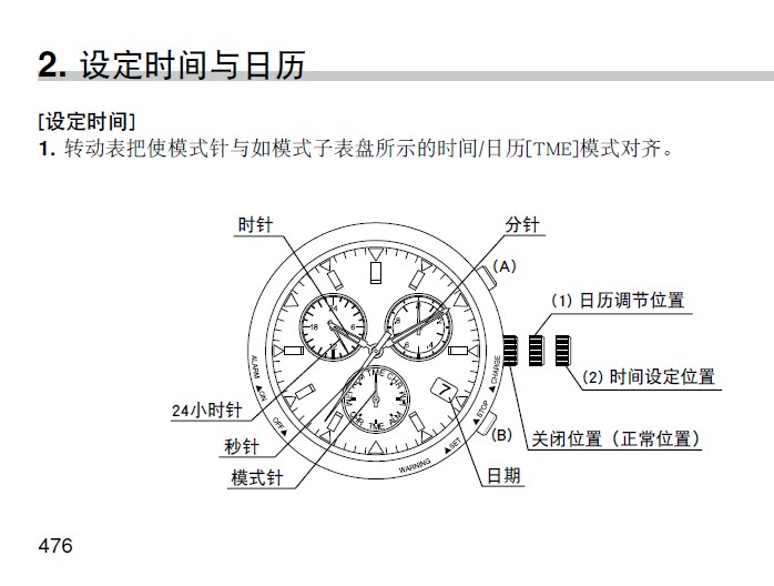 说明书 个人用品 品牌钟表 西铁城bl5234-50e光动能男士手表说明书