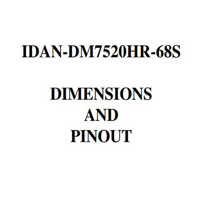 瑞泰凯博IDAN-DM7520HR-68S型IDAN集成数