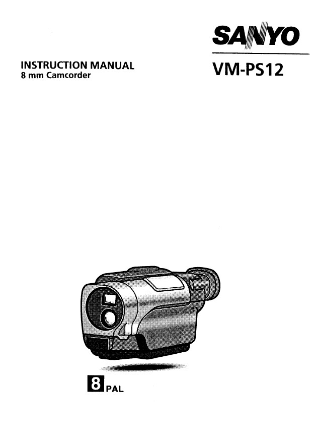 三洋VM-PS12P数码摄像机使用说明书官方下载