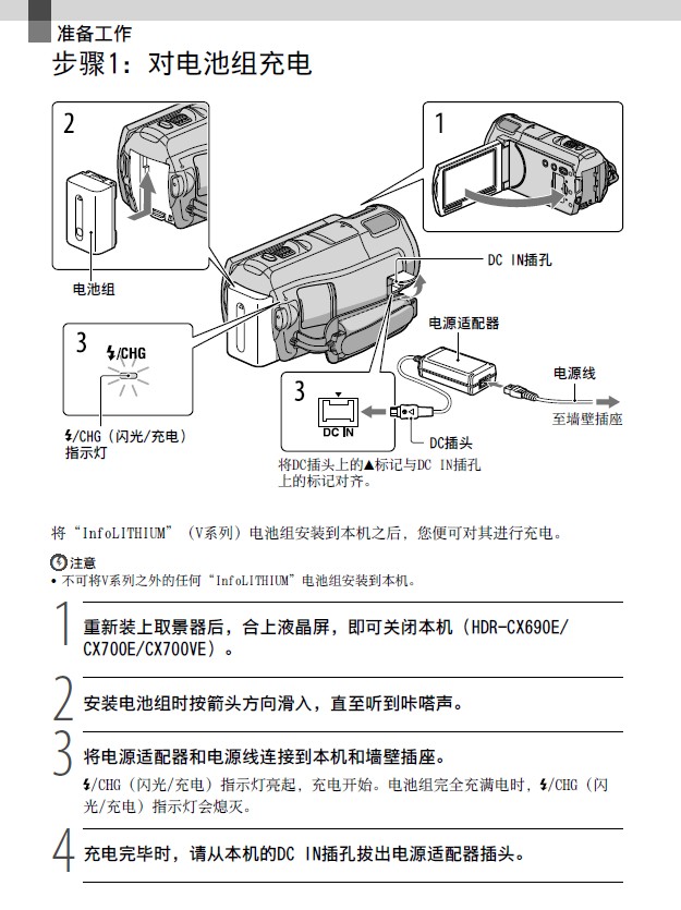 索尼hdr-cx700e数码相机 使用说明书