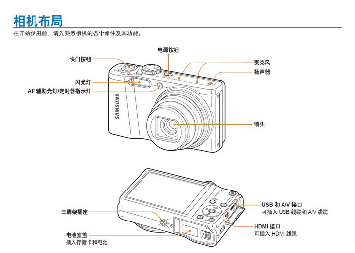 三星wb700数码相机 使用说明书