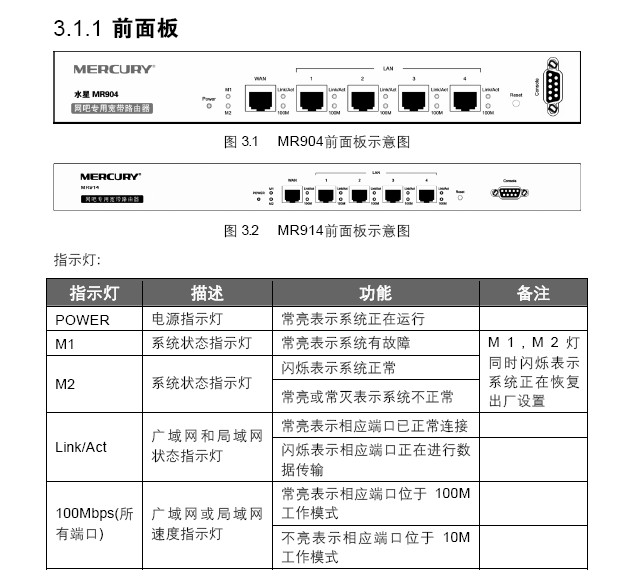 水星mr904路由器使用说明书