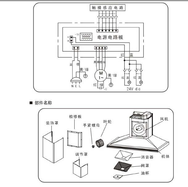 帅康t828吸油烟机说明书