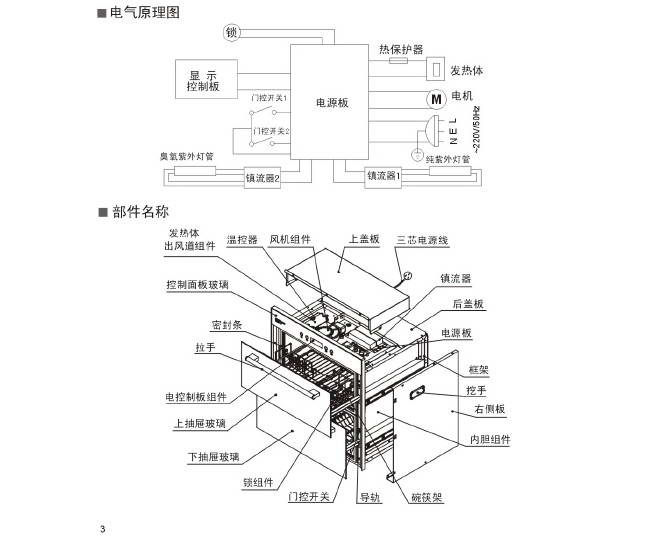帅康ztd100k-k2消毒柜说明书
