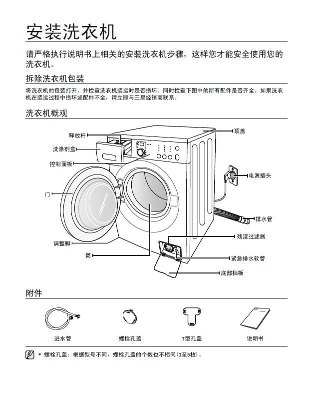 三星wf1702wcs洗衣机使用说明书