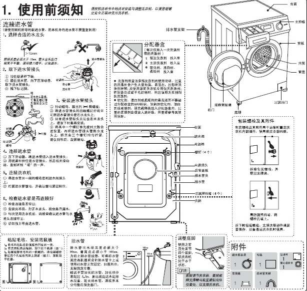 海尔XQG80-B12266SN洗衣机使用说明书官方