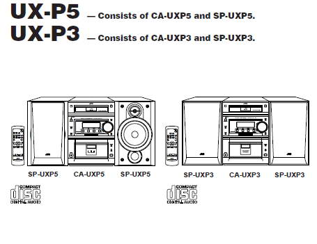 胜利jvc ux-p3微型组合音响使用说明书