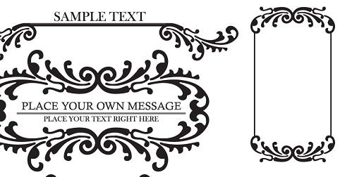 古典花纹边框矢量素材