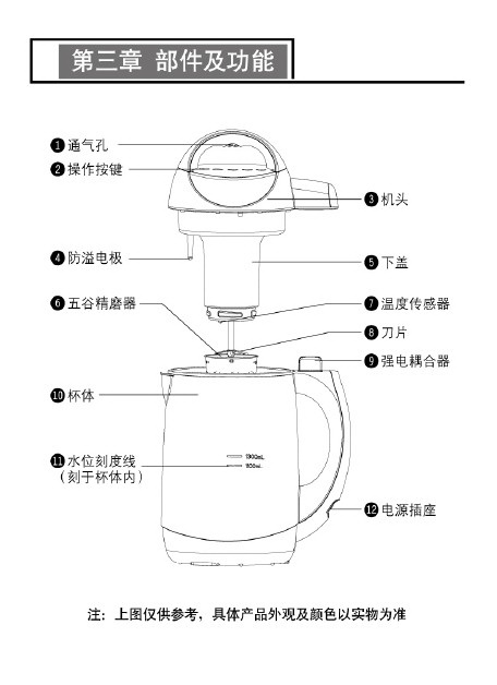 九阳dj13b-c298sg豆浆机使用说明书