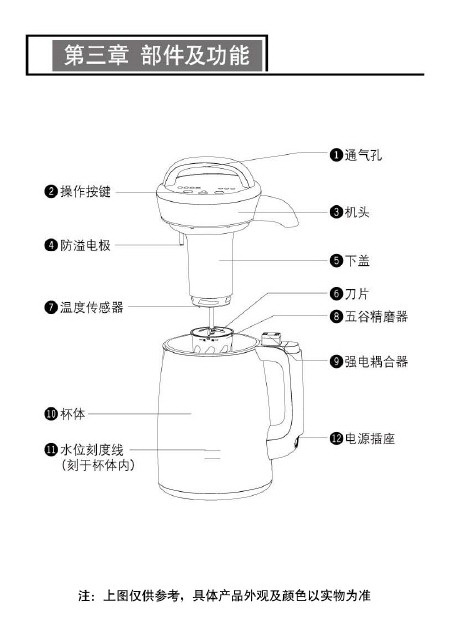 九阳dj12b-c06ss豆浆机使用说明书