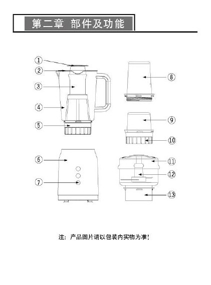 九阳JYL-C022料理机使用说明书_九阳JYL-C0