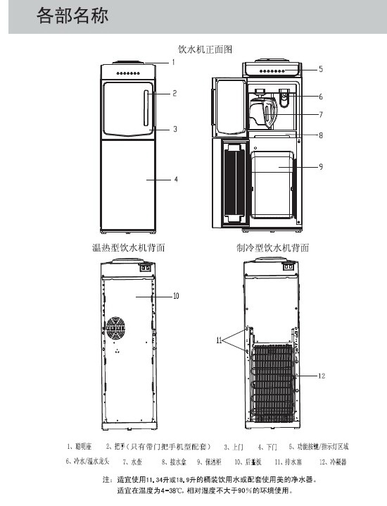 美的yd1306s-x饮水机使用说明书