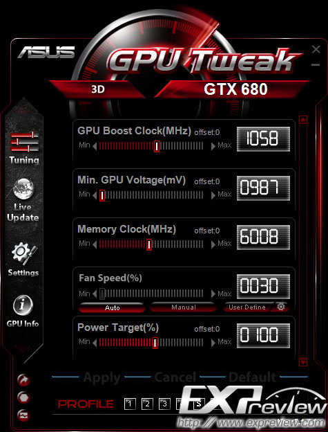 华硕显卡超频工具 ASUS GPU Tweak