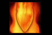 Heart On Fire Screensaver