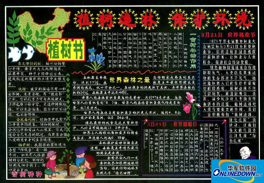 2017植树节手抄报图片大全