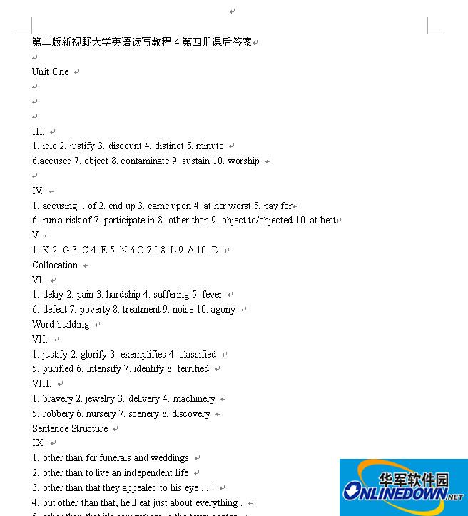 新视野大学英语2课后答案