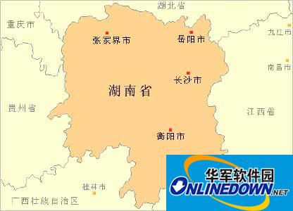 湖南地图全图高清版2017