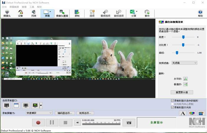 NCH Debut视频录制和屏幕捕捉录屏截图软件