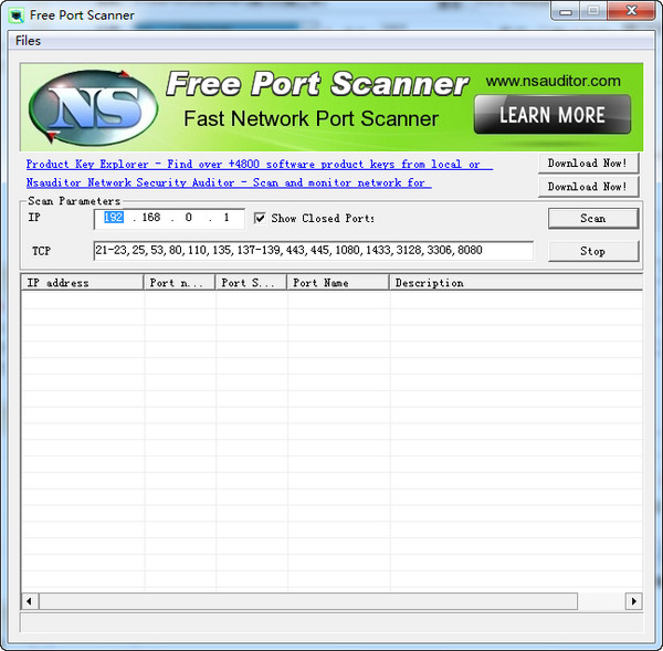 FreePortScanner