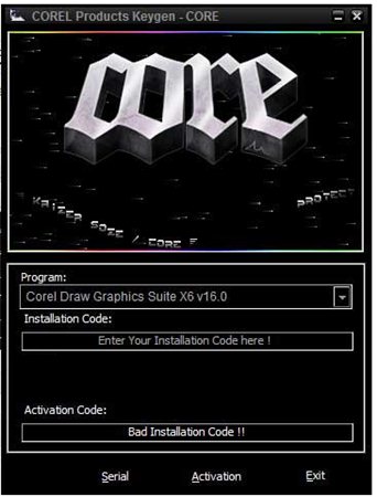 coreldraw x6 注册机