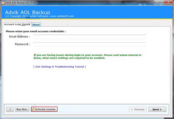 Advik AOL Backup