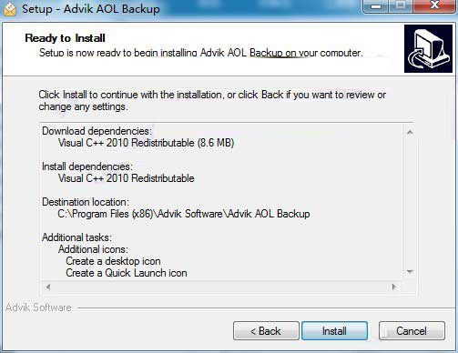 Advik AOL Backup