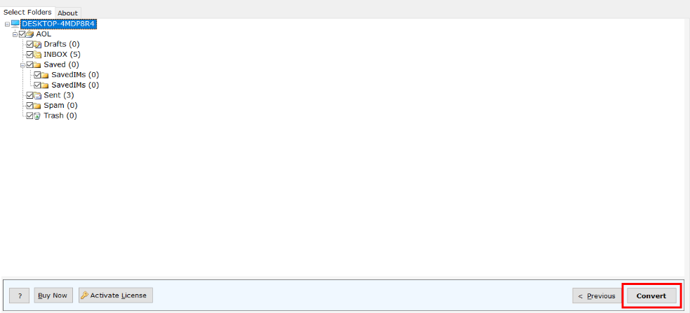 Advik AOL Backup