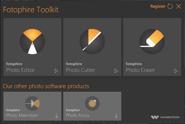 Wondershare Fotophire Toolkit