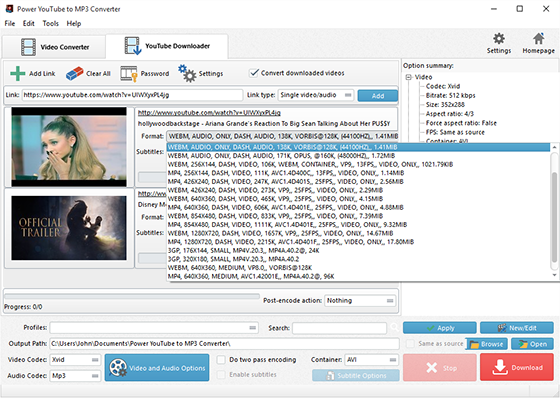 Power YouTube to MP3 Converter