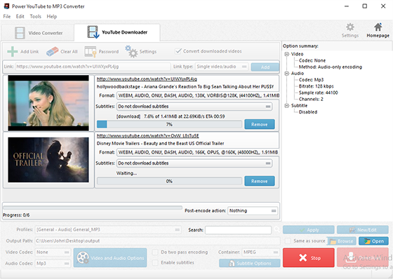 Power YouTube to MP3 Converter