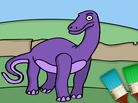 恐龙动物侏罗纪公园儿童画画游戏 – 3到6岁宝