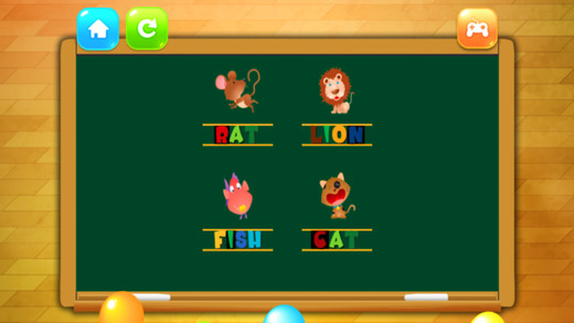 拼图4字母学习英文单词为孩子1拼图4字母学习
