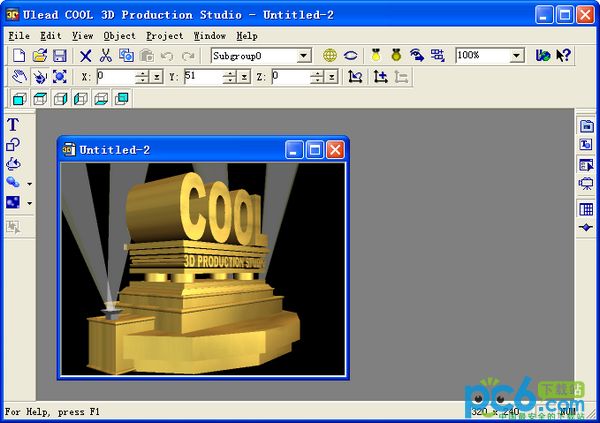 立体字制作软件(Ulead COOL 3D)