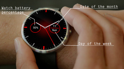极简表盘:simplistic watch face