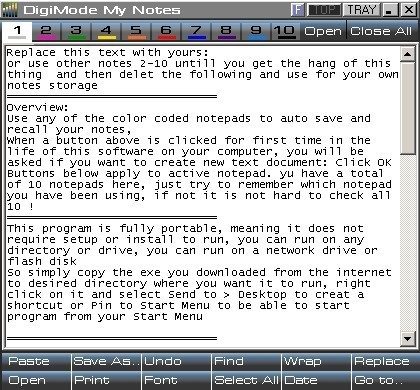 DigiMode My Notes