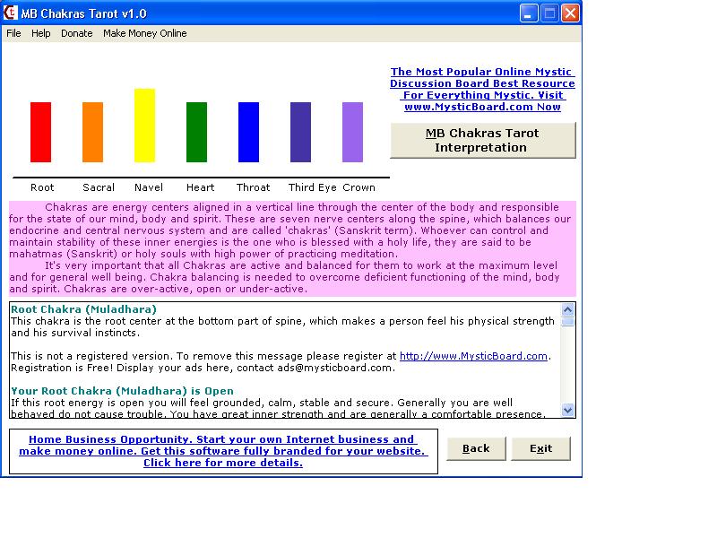MB Chakras Tarot