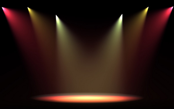 灯光舞台幻灯片背景图片