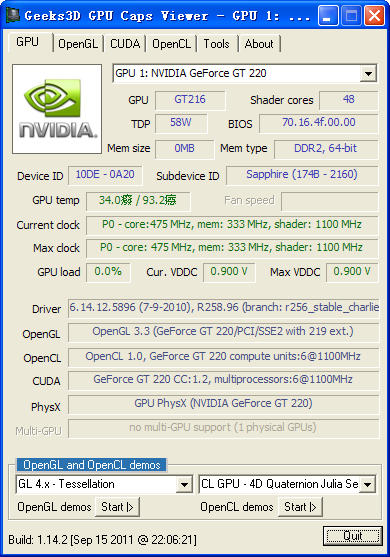 GPU Caps Viewer(显卡检测工具)