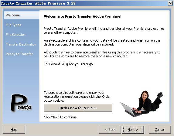 Presto Transfer Adobe Premiere