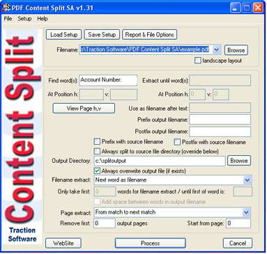 PDF Content Split SA