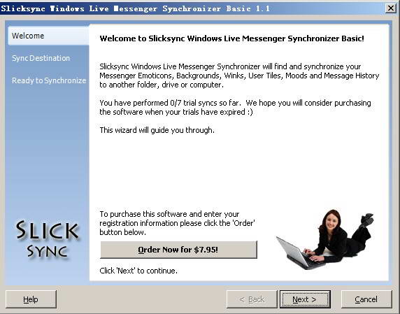 Slicksync Windows Live Messenger Synchronizer Basic