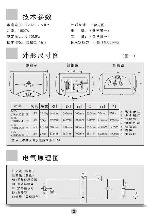 海尔fcdjthqa40iii图解图片