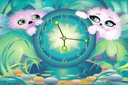 Alien Pets Clock ScreenSaver for MAC