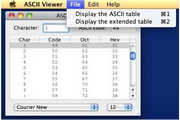 ASCII Viewer For Mac