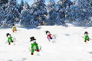 3D Dancing Snowmen